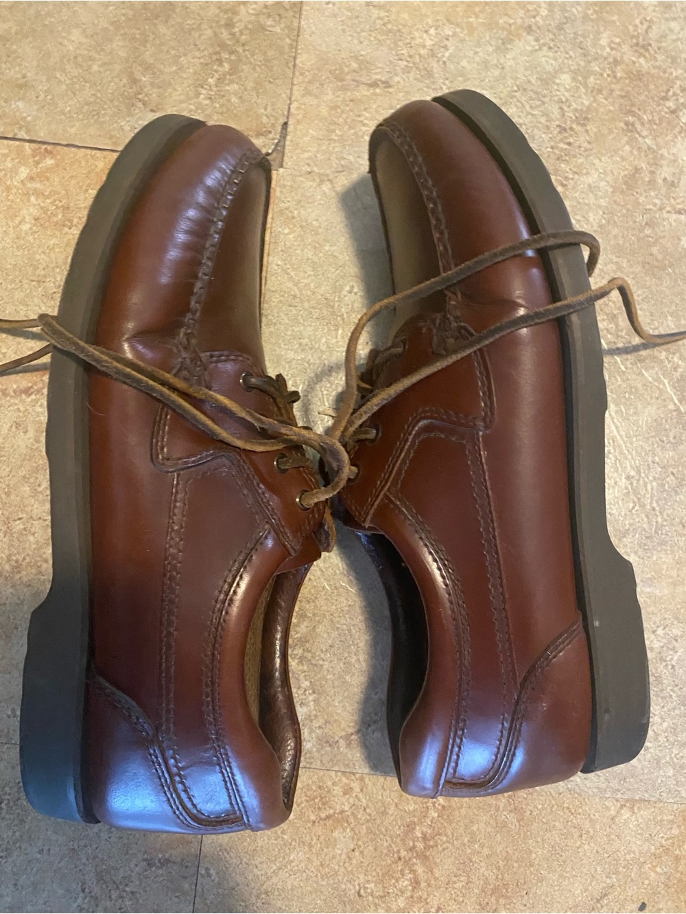 Bass Men’s Brown Leather Boat Shoes - Picture 4 of 6